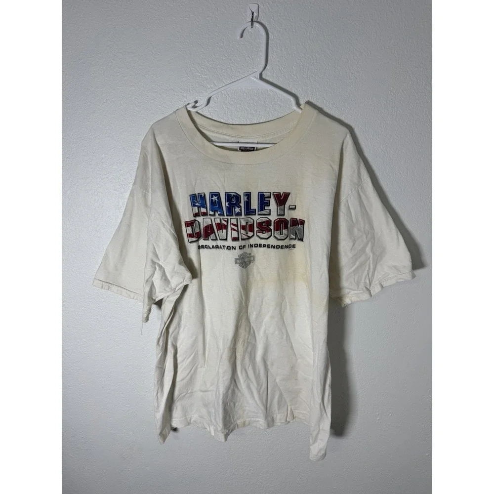 Harley Davidson Vtg Santa Barbara California Men's Short Sleeve T-Shirt Size 2XL